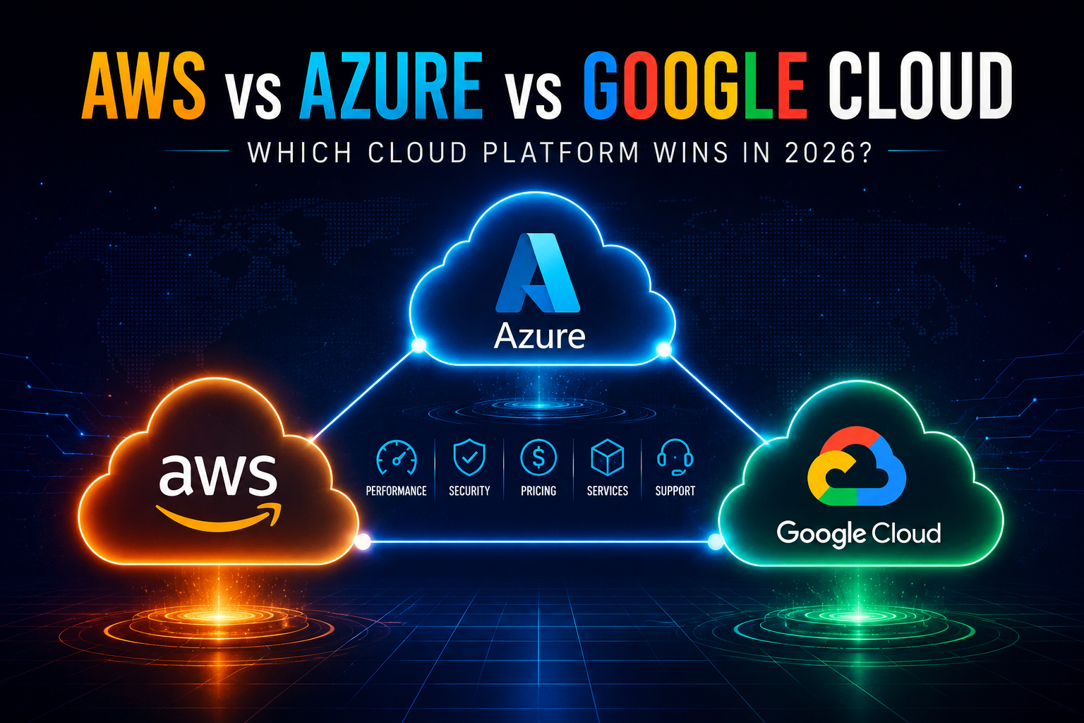 AWS vs Azure vs Google Cloud: A 2026 Comparison for Choosing Your Cloud Provider